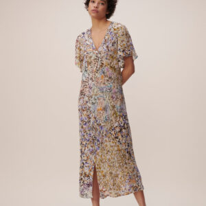 Lange jurk met multicolorprint van Lala Berlin